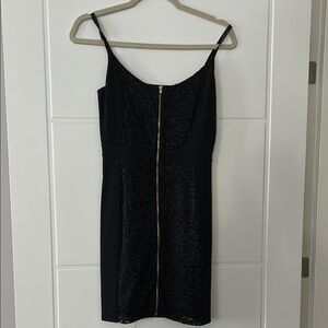 Express Elegant Black Lace Dress